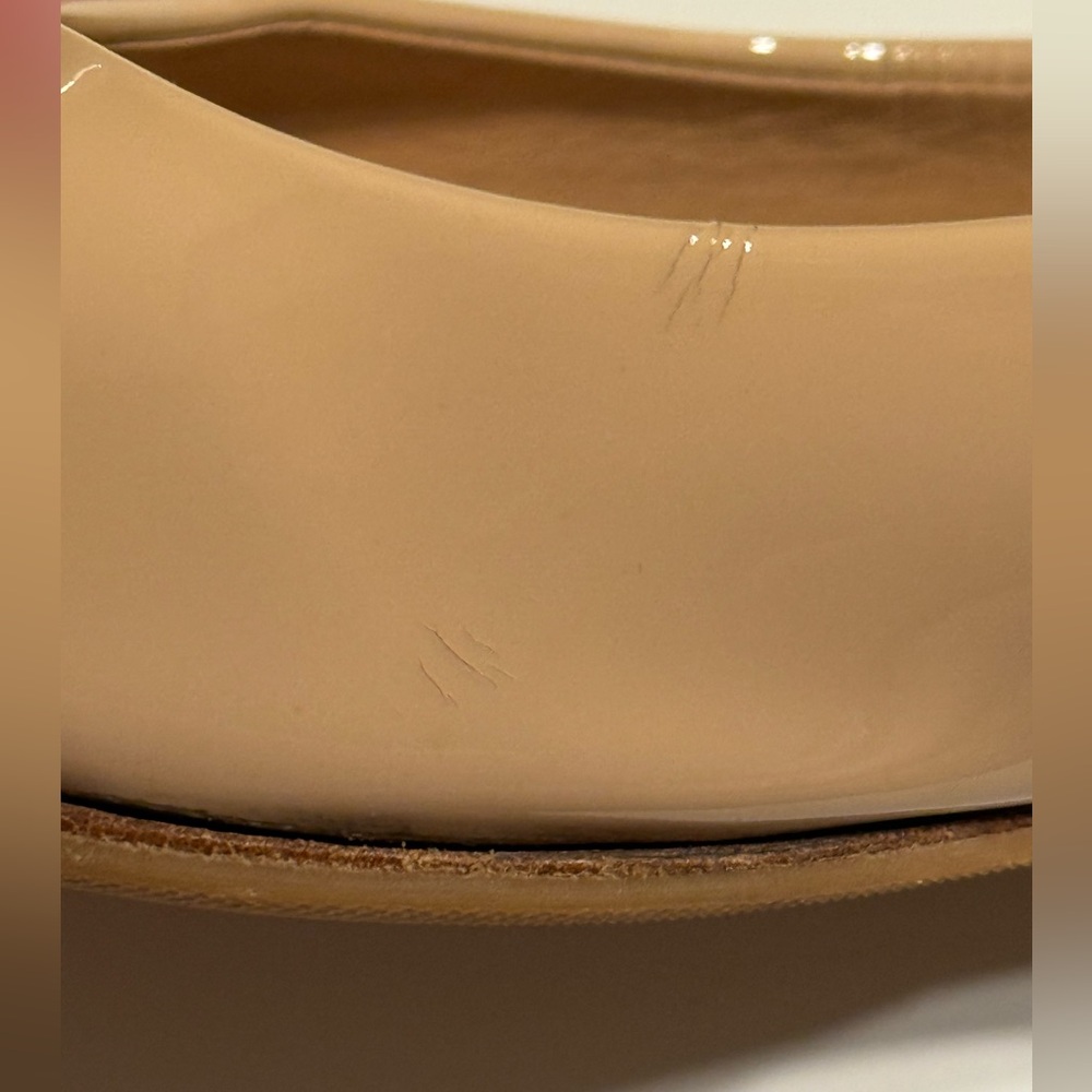 SOLD Salvatore Ferragamo Varina Patent Leather Ballet Flats Amaretti 8B narrow - Picture 10 of 13